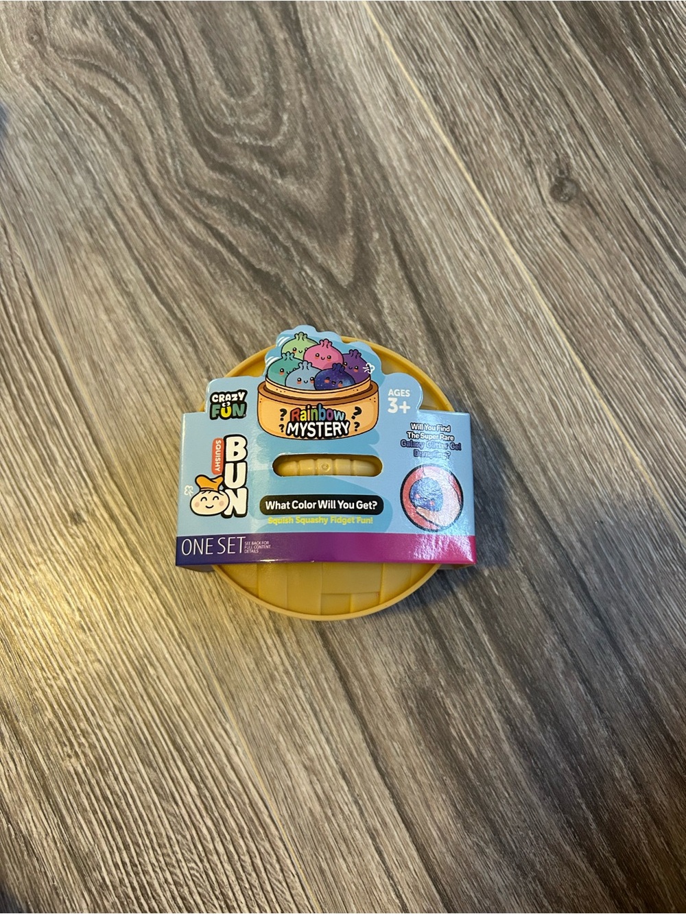 Rainbow Mystery Squishy Pop-It Fidget Toy - Yellow